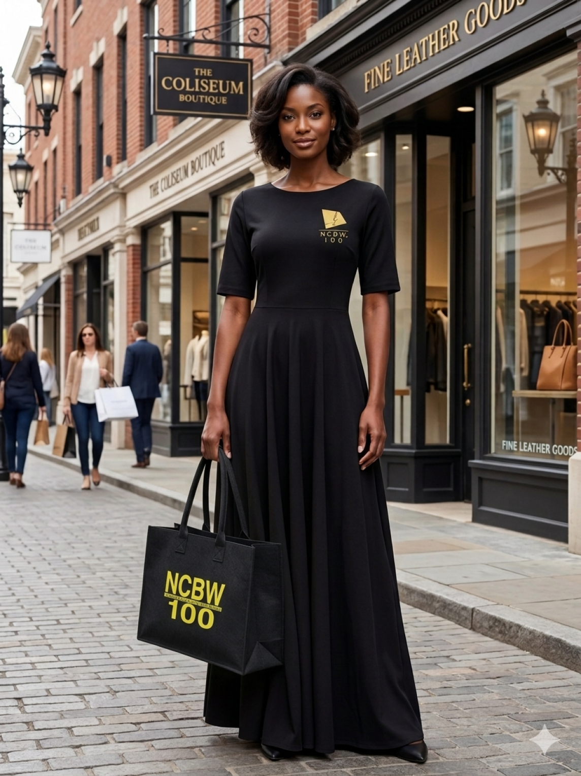 NCBW100 Black Felt Tote