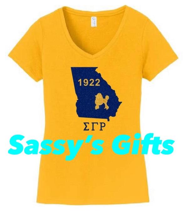 SGRho State of South Carolina in Gold 